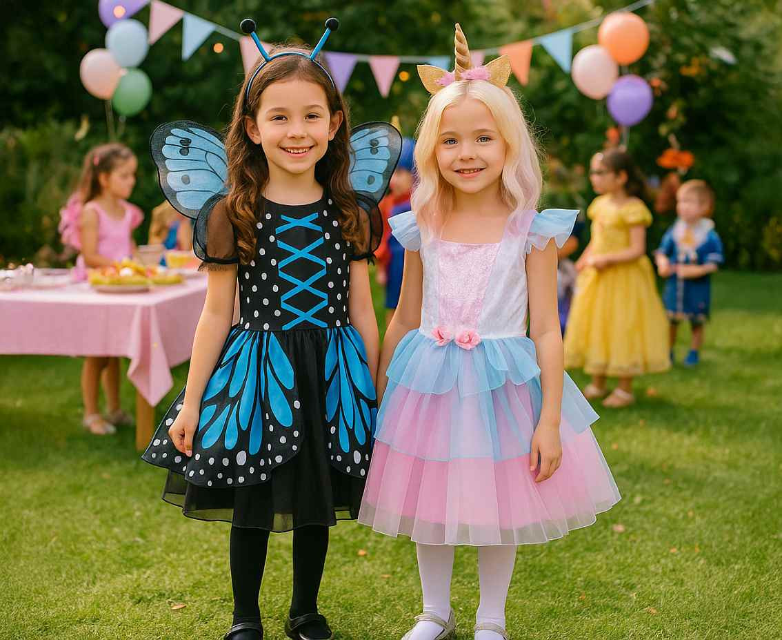 Role play-set for kids Unicorn Princess (dress, hairband), size 110/120 cm
